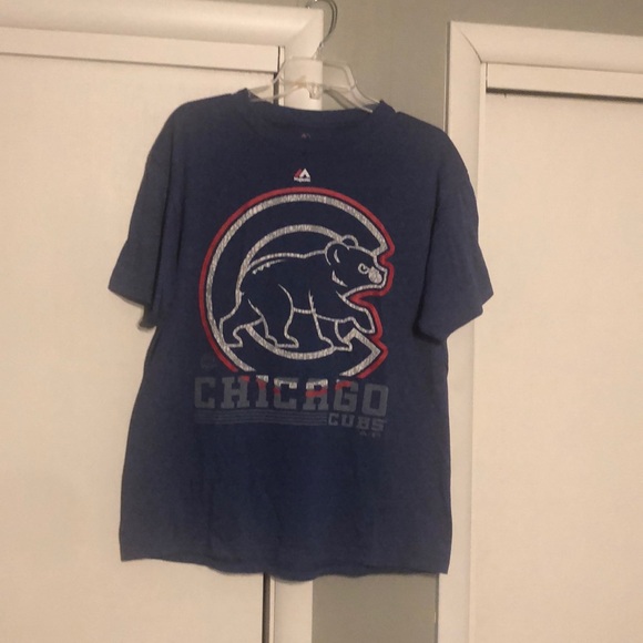 Men’s Majestic MLB Chicago Cubs T Shirt Large - Picture 1 of 2